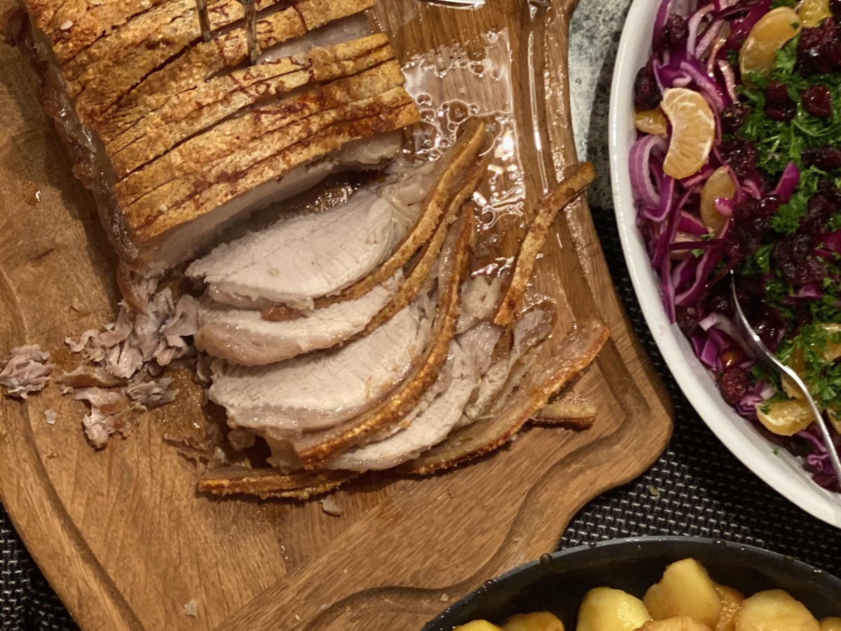 Flæskesteg som er saftig og med sprød&nbsp;svær