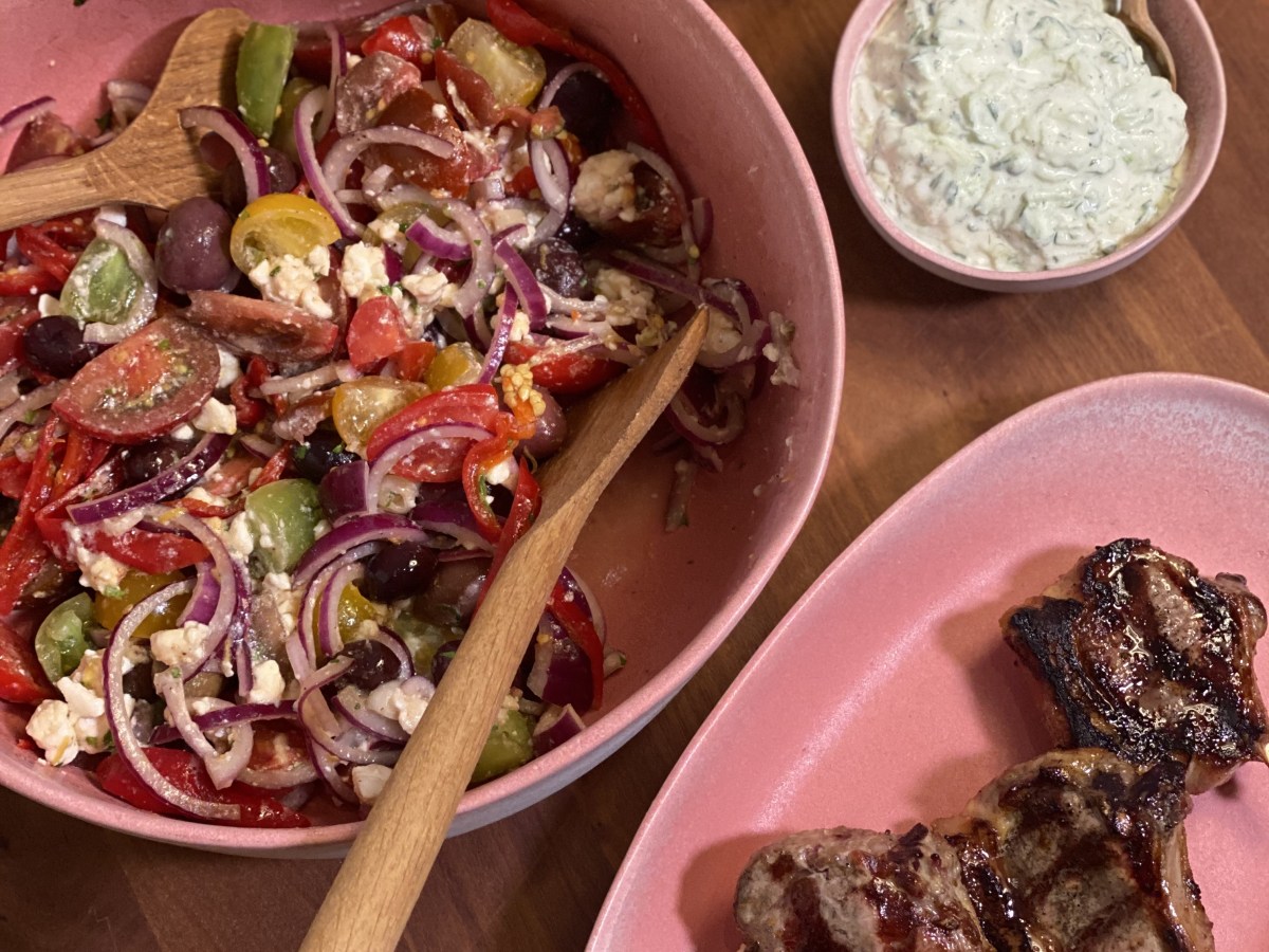 Lammekrone med Græsk&nbsp;salat