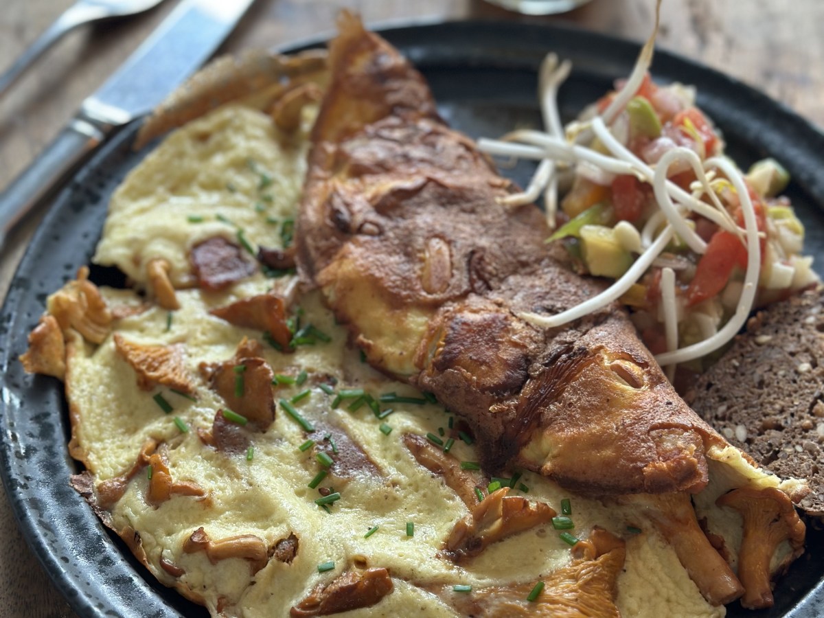 Æggekage med Kantereller