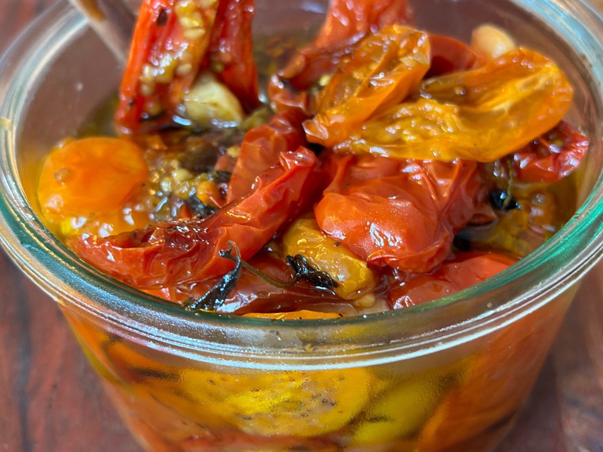 Home dried tomatoes