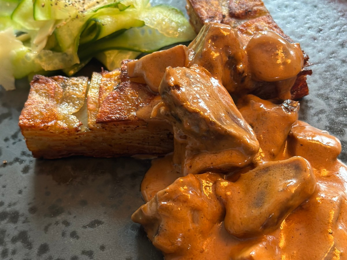 Andekråse i champignon&nbsp;sauce