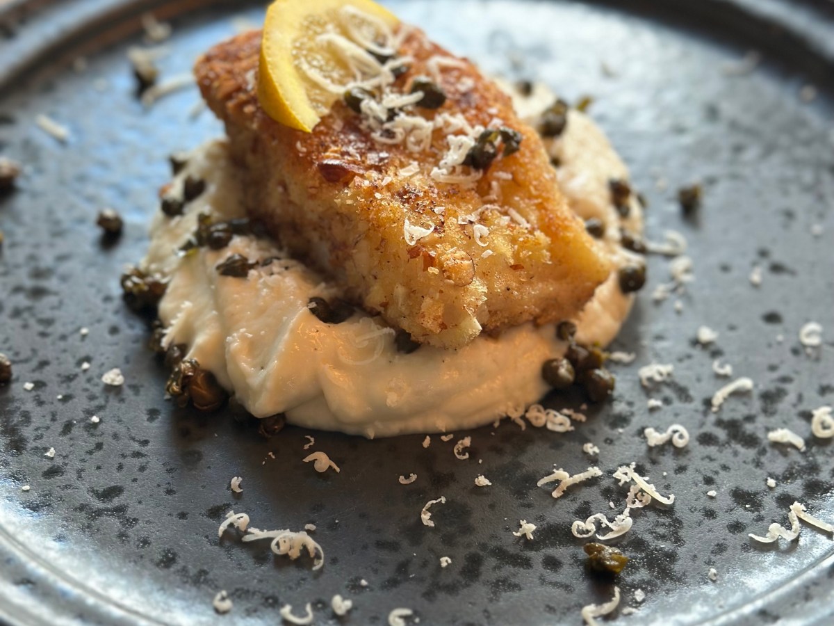 Panko og mandel paneret&nbsp;torskeloin