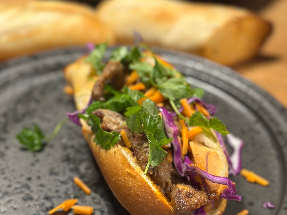 Lemongrass Beef Banh Mi&nbsp;Sandwich