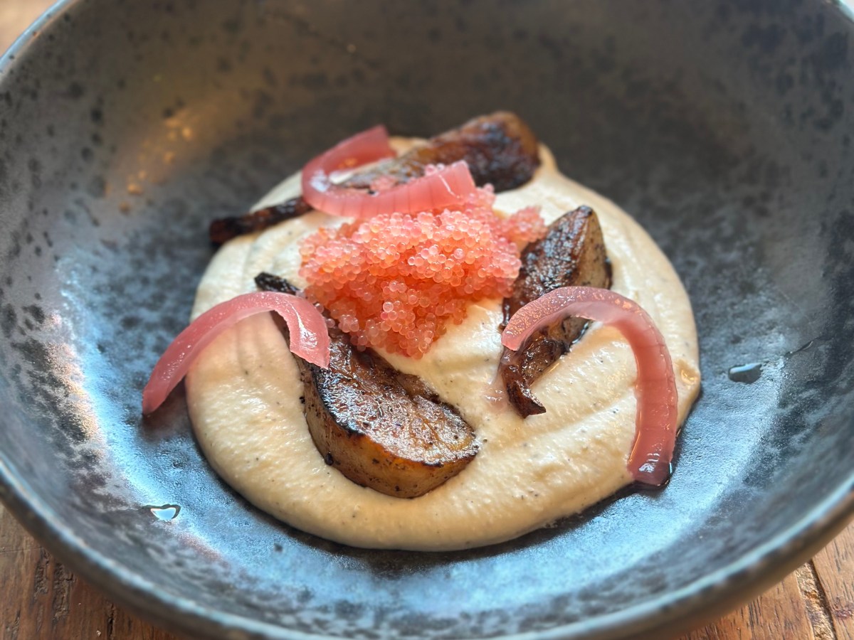 Jordskokkecreme med stenbiderrogn