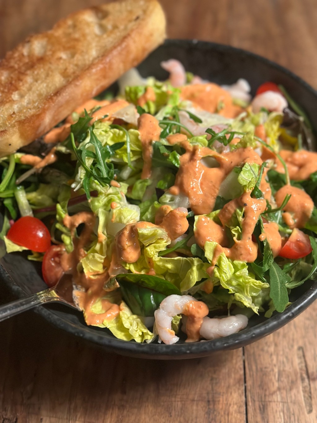 Frokostsalat med rejer