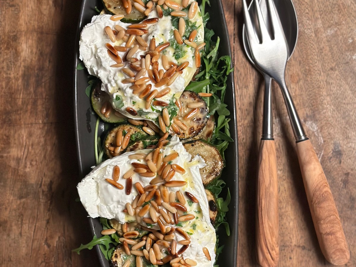 Zucchini Rucola Salat med&nbsp;Burrata