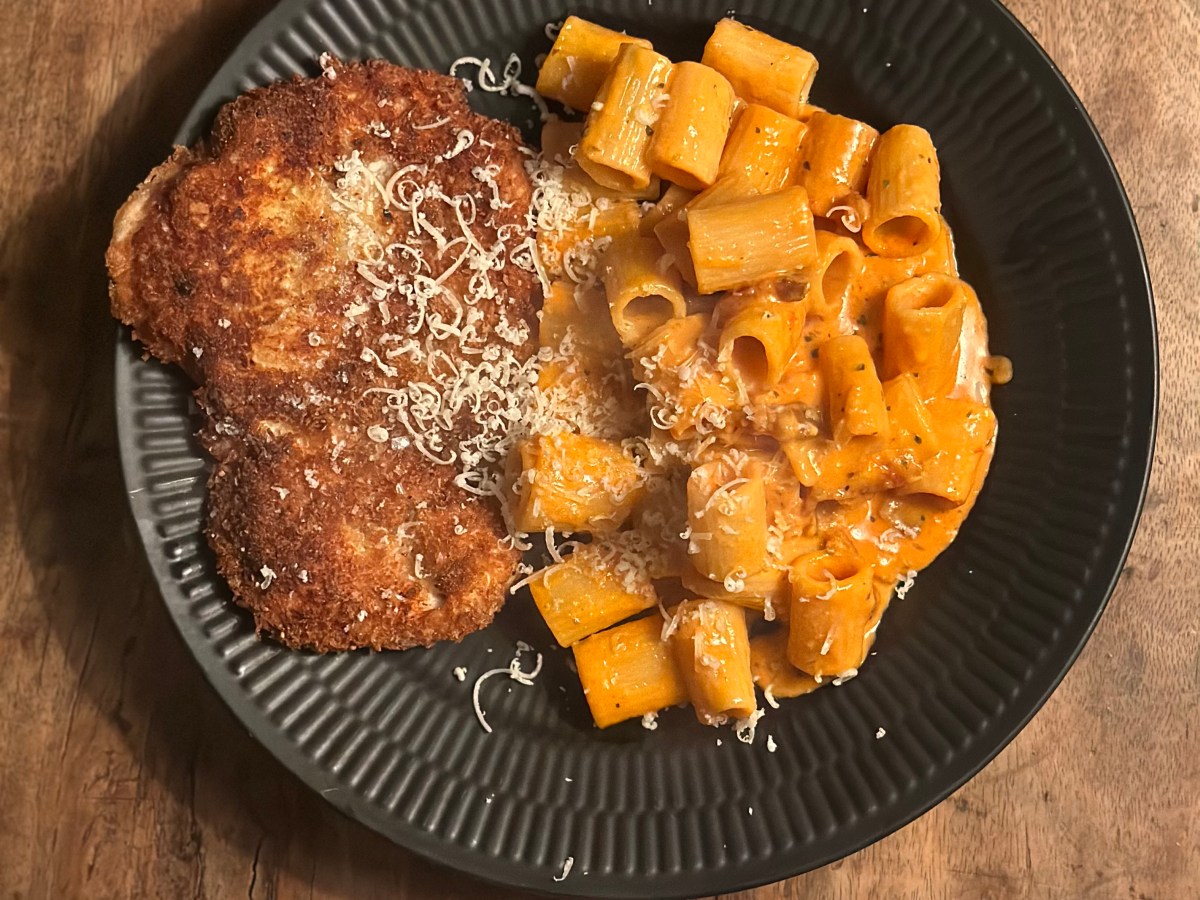 Kylling schnitzel med Nduja&nbsp;pasta